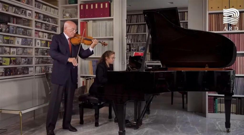 Maestro Salvatore Accardo and his daughter Irene